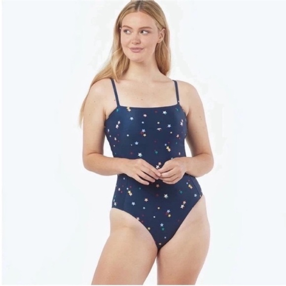 New! Summersalt x The Home Edits Oasis Deep Sea One Piece Stars Swimsuit - Picture 2 of 8